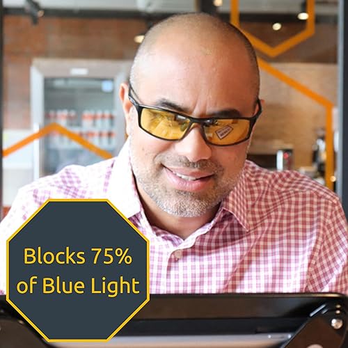 Miniatura 6 de TrueDark Daylights - Lentes de bloqueo de luz azul ámbar Elite para reducir la fatiga ocular y el deslumbramiento UV, para aumentar la energía,