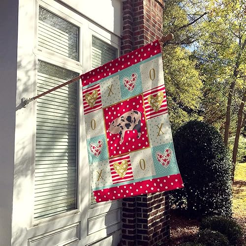 Miniatura 2 de Caroline's Treasures CK5362CHF - Bandera de lona en miniatura con diseño de cerdo, tamaño de casa, multicolor