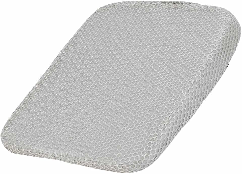 HARFINGTON Almofada de assento de 6 cm de espessura confortável de espuma viscoelástica para cadeira de escritório com fundo antiderrapante para motorista de assento de carro, cinza