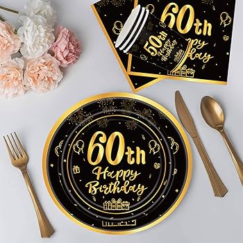 60th Birthday Napkins For Women 70th Birthday Decorations For Men