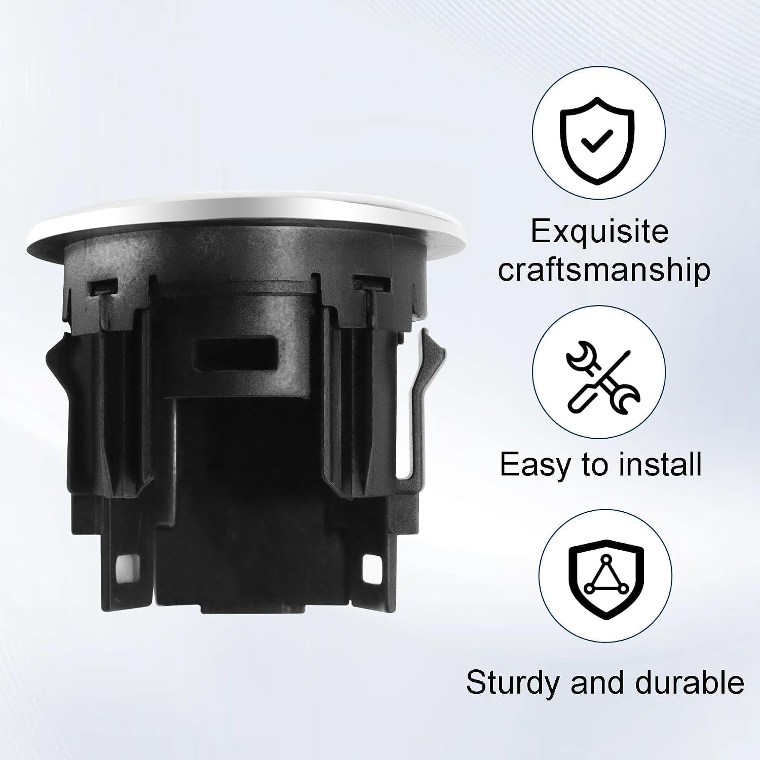 Engine Ignition Switch Start-Stop Button Ring Fit for Nissan Altima 2013-2018 Titan 2016-2020 Maxima 2016-2020 Pathfinder 2013-2020 BMW X3 2011-2013 Replace 285903JA0A