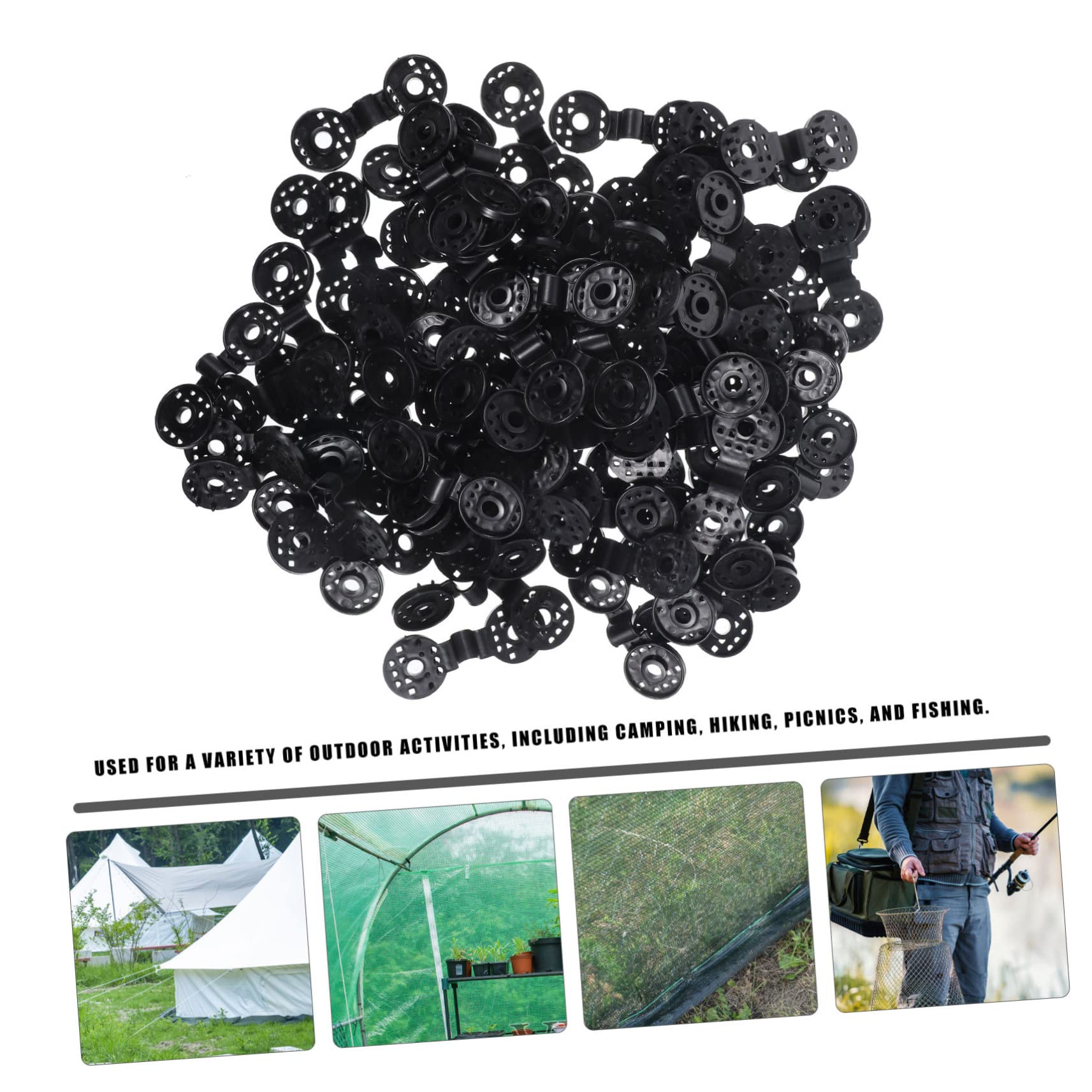 IMIKEYA Robuste Schattierungsnetzclips Einfache Befestigung aus Kunststoff 100 Stück Sicherer Sonnenschutznetz Klemmverschluss für Sommerferien bei Outdoor Aktivitäten