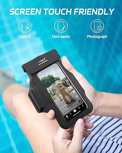 Miniatura 6 de Bolsa impermeable para teléfono y brazalete flotante, artículos esenciales para cruceros para teléfono móvil flotante para llaves MP3 iPhone Galaxy,