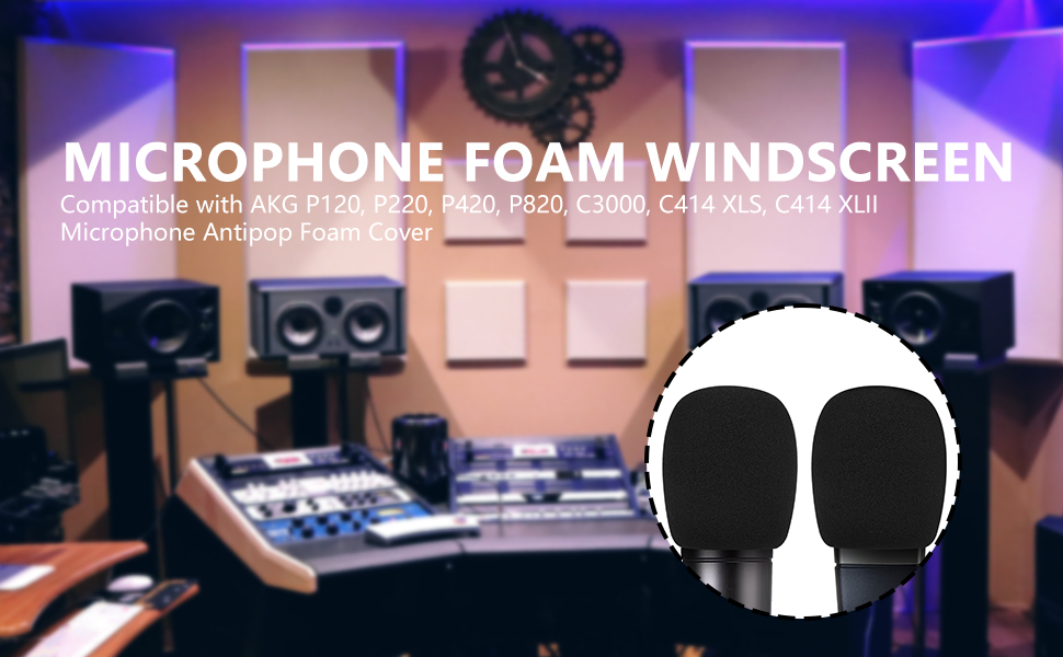Amazon.com: Musiin Microphone Foam Windscreen Compatible with AKG