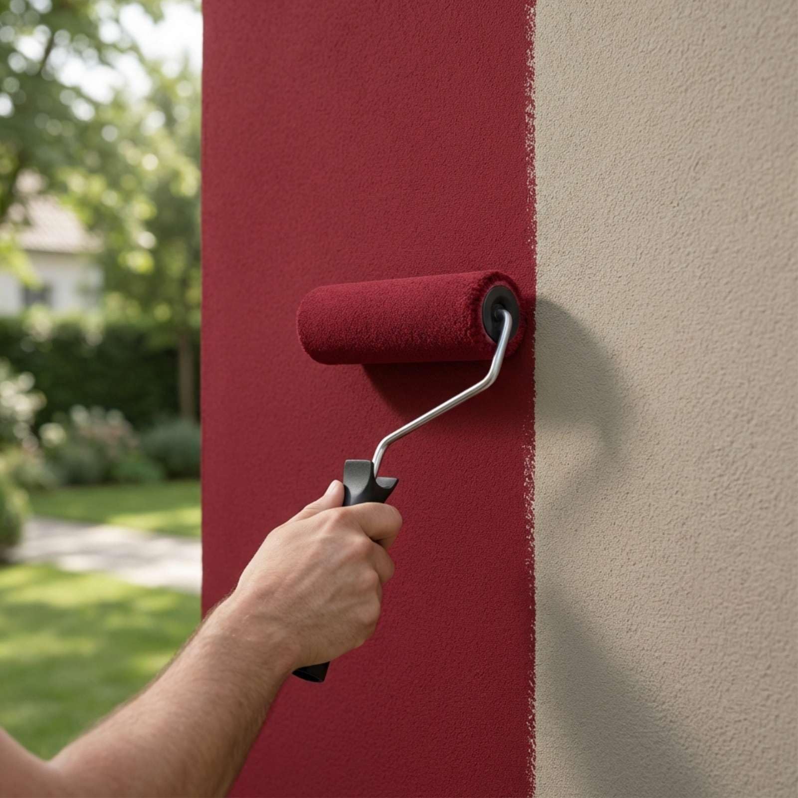 Peinture Ravalement - Codeve Bois/RAL 9010 - Blanc pur - 5L - Intérieur/extérieur - Pour La Protection De Votre Façade, Mur, Béton, Crépi Ou Enduit.