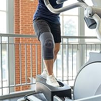 Vista 7 de OrthoSleeve Rodillera de compresión estabilizadora KS8 con anillo estabilizador de rótula, férulas de estabilidad y parte superior ajustable