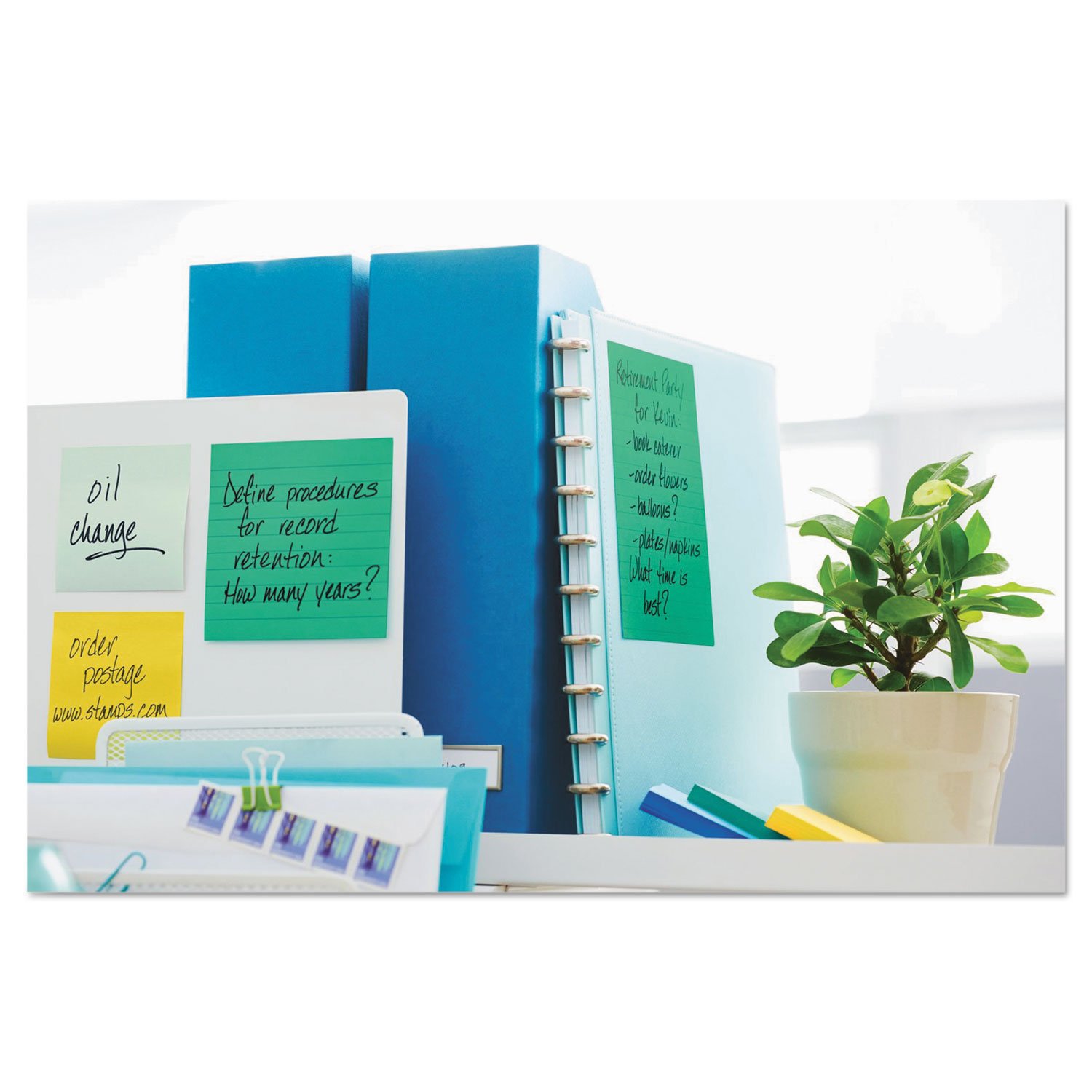 Post-it Super Sticky Notes, 3x3 Inch, 12 Pads - Energy Boost Colors, 2X Sticking Power - View #9