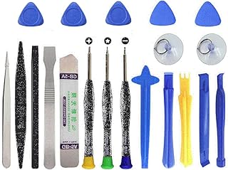 Precision Small Repair Tools Kit, Repair Screwdriver Set 20 in 1 for Fixing Cell Phone Watch Computer Tablet, 45# Steel Opening Pry Tool Repair Kit Set, 1 Set
