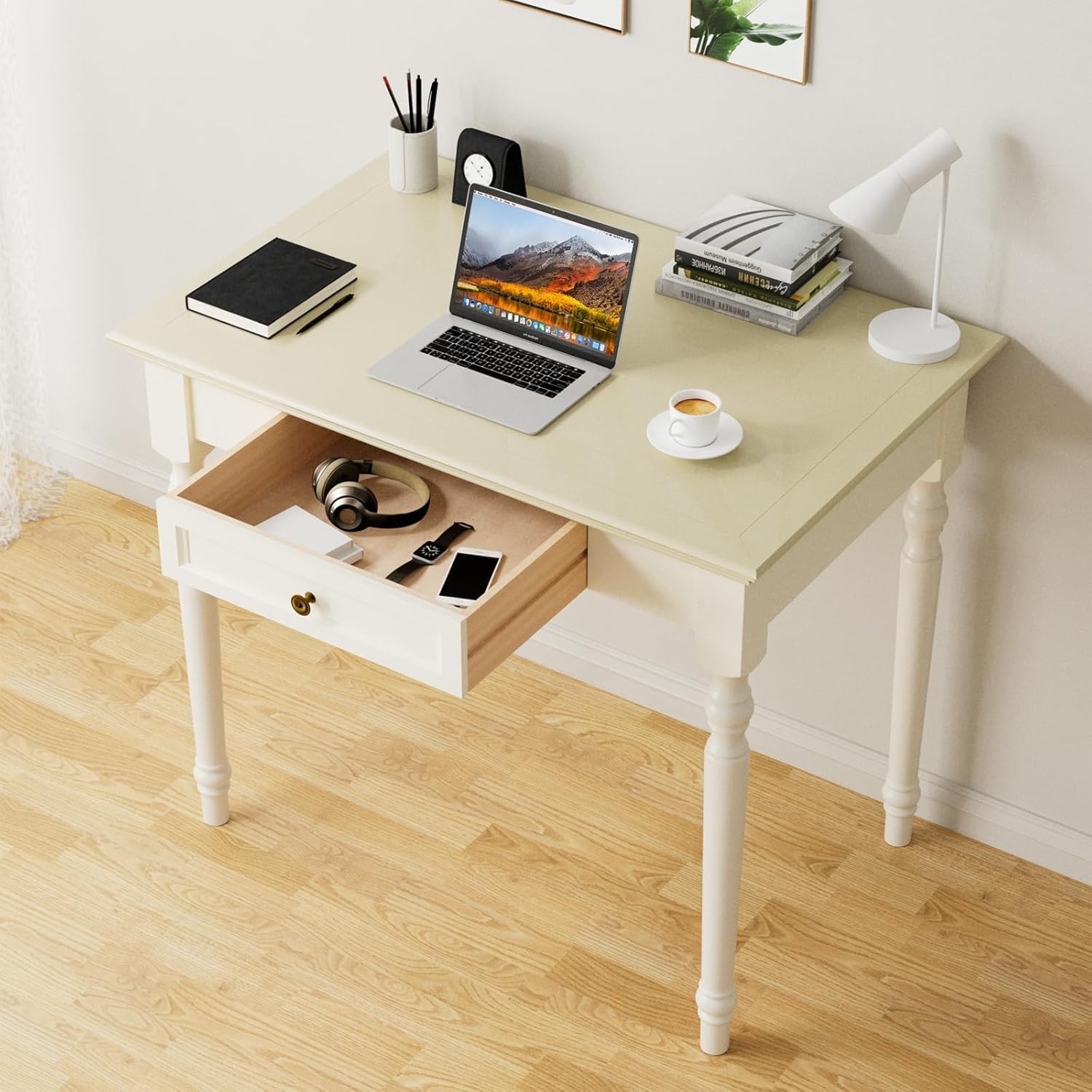 Snapklik.com : Conabaen Beige Writing Desk