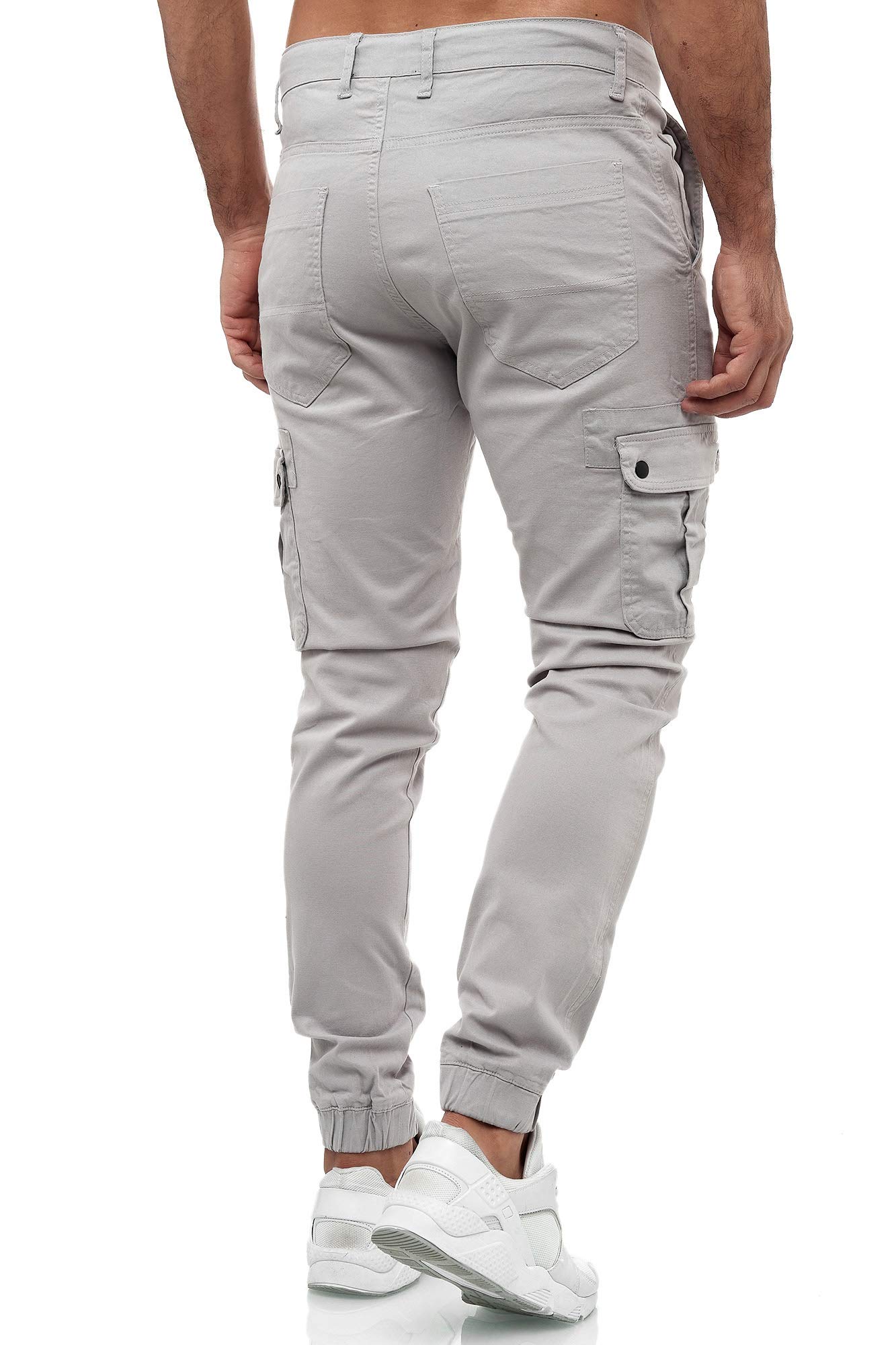 Tazzio Pantaloni cargo da uomo Jogger Chino Regular Fit Jeans 18525