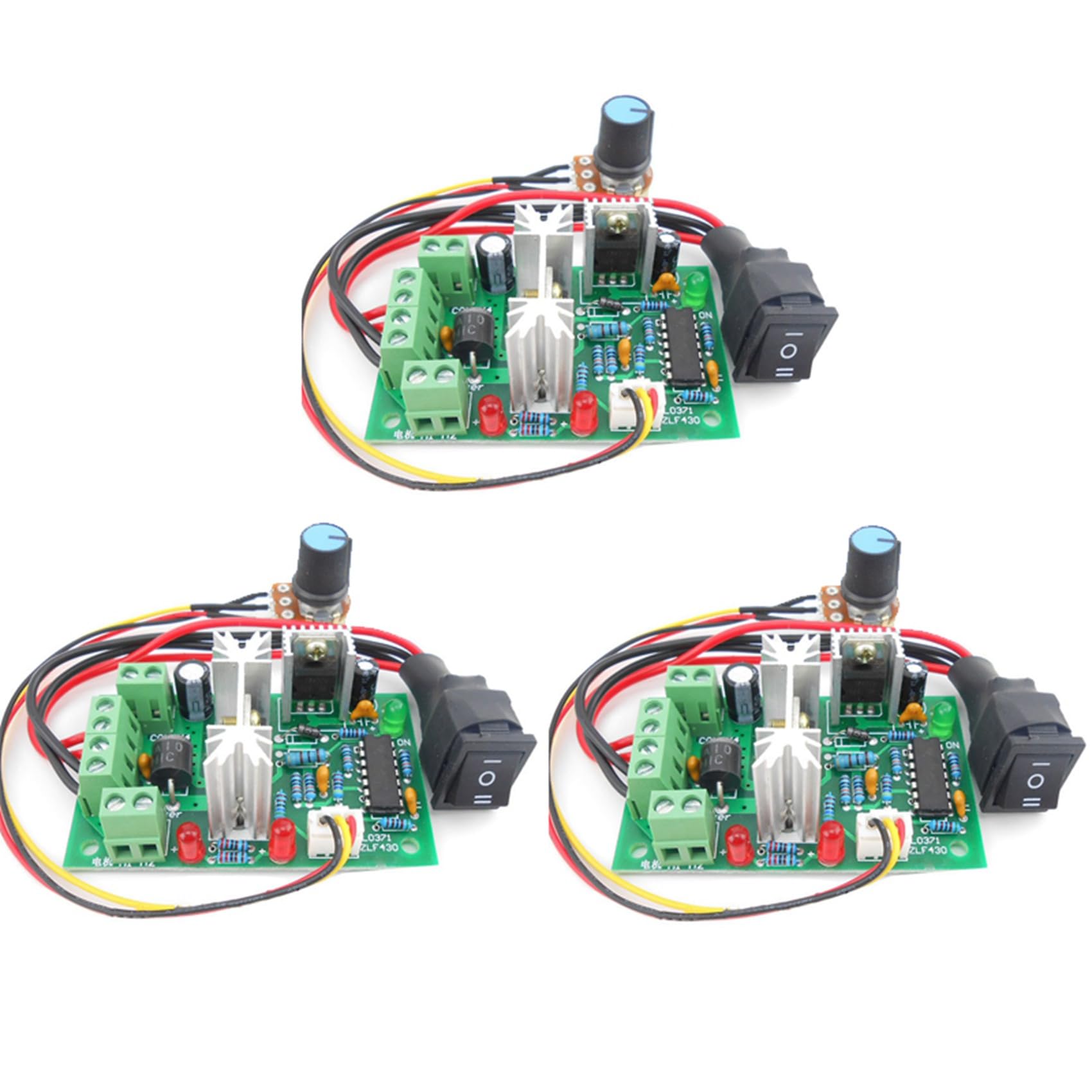 Controlador PWM DC regulador de corriente 20A 10-60V para control de velocidad de motor 12V y 24V