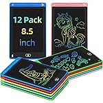Party Favor 12 Pack LCD Writing Tablet for Kids, 8.5 Inch Colorful Drawing Doodle Board, Erasable Doodle Pad for Toddlers, Educational Learning Toys Birthday Gifts for Boys Girls Age 3 4 5 6 7 8