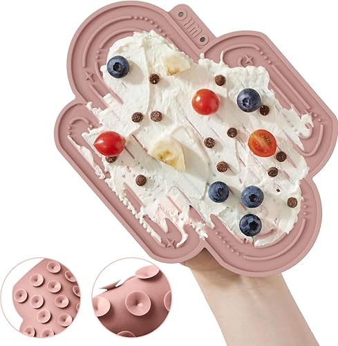 Miniatura 2 de OHMO - Alfombrilla para lamer cactus para perros y gatos (paquete de 2) Comedero lento para mascotas fácil de limpiar con ventosas, almohadilla para