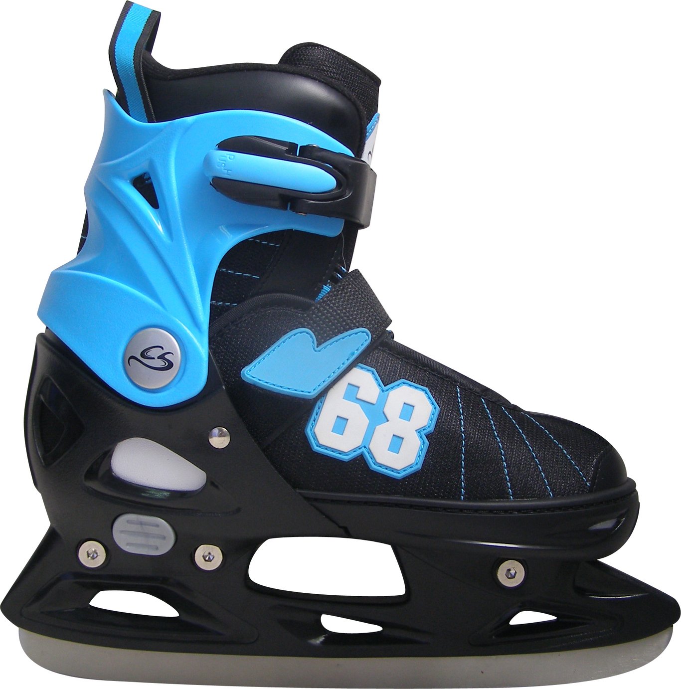 Cox Swain größenverstellbare Kinder Schlittschuhe Goal Gr. XS bis XL - Colour: Black/Fuxia, Size: L (40-43)