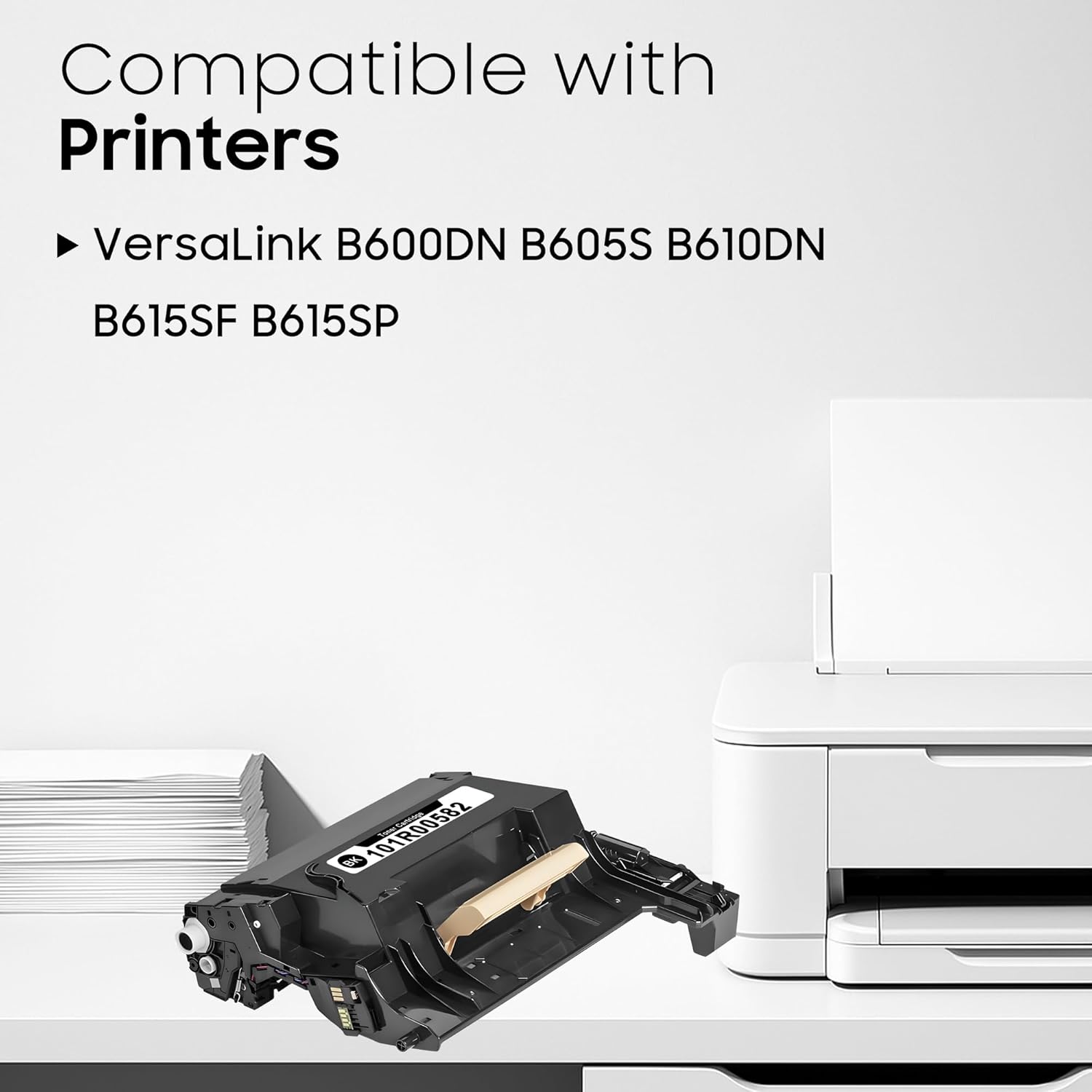 B600 B605 B615 Drum Unit Compatible with Xerox 101R00582 Drum for Xerox VersaLink B600 B605 B610 B615 Printer (1-Pack 60,000 Pages)