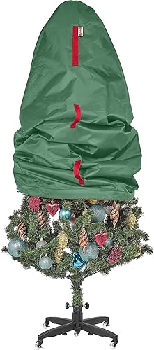 Bolsa de almacenamiento vertical para árbol de Navidad, para árboles topiarios de hasta 3 pies de alto, fundas para árboles de Navidad y árboles