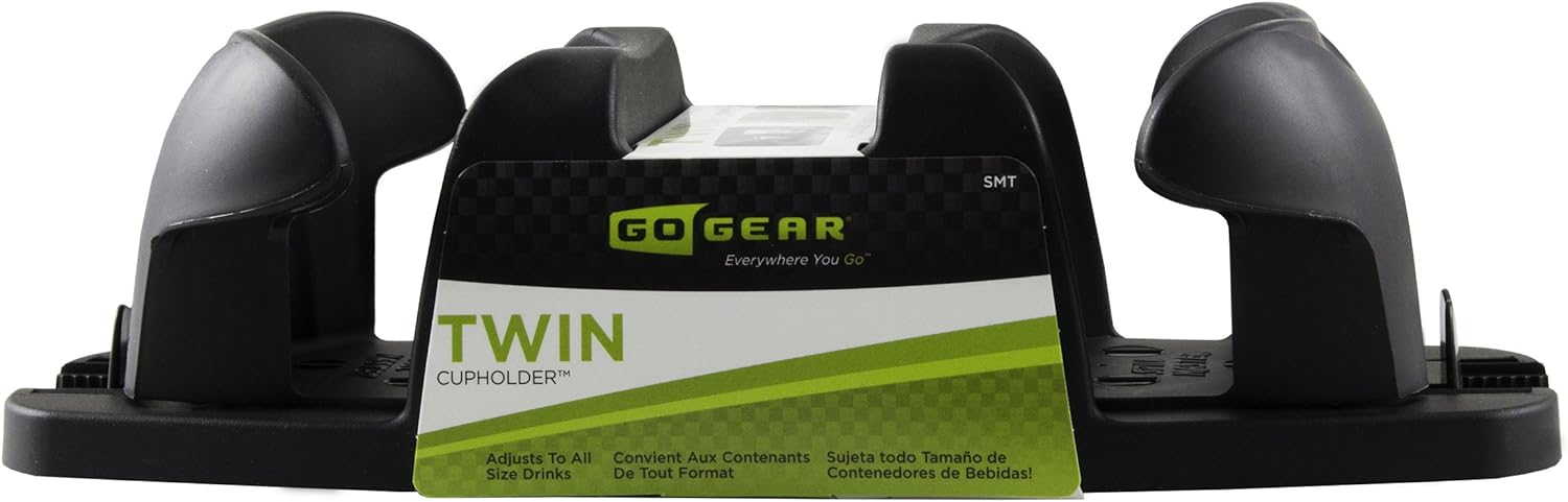 Go Gear SMT Twin Cupholder, (Black) : Automotive