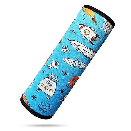 Vista 57 de Funda para cinturón de seguridad para niños, almohadilla para cinturón de seguridad para niños y niñas, correas de asiento de automóvil, Rosado