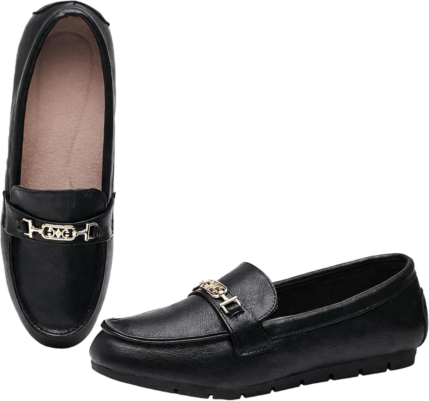 XRKJ Loafers for Women Comfortable Slip On Flats with Memory Foam Insole for Daily Wearing