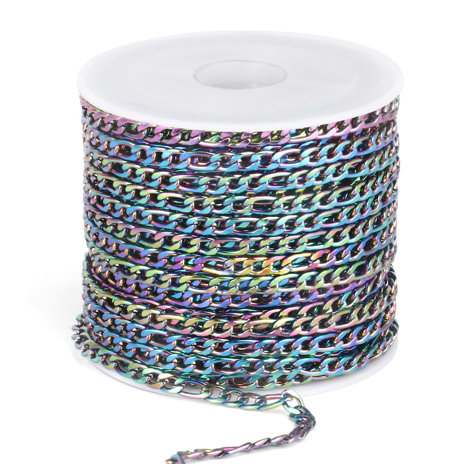 Silver Figaro Chains - 33 Feet for Jewelry Making -14
