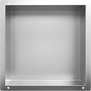 Wall Recess 1 mm Thick 304 Stainless Steel Waterproof Built-in Shower Niche 30cm 30cm 10cm randlose Dusch-Wandnische zur Badezimmer-Ablageideal f r Badrenovierung und Umbaub ndige Montagegeb rstet