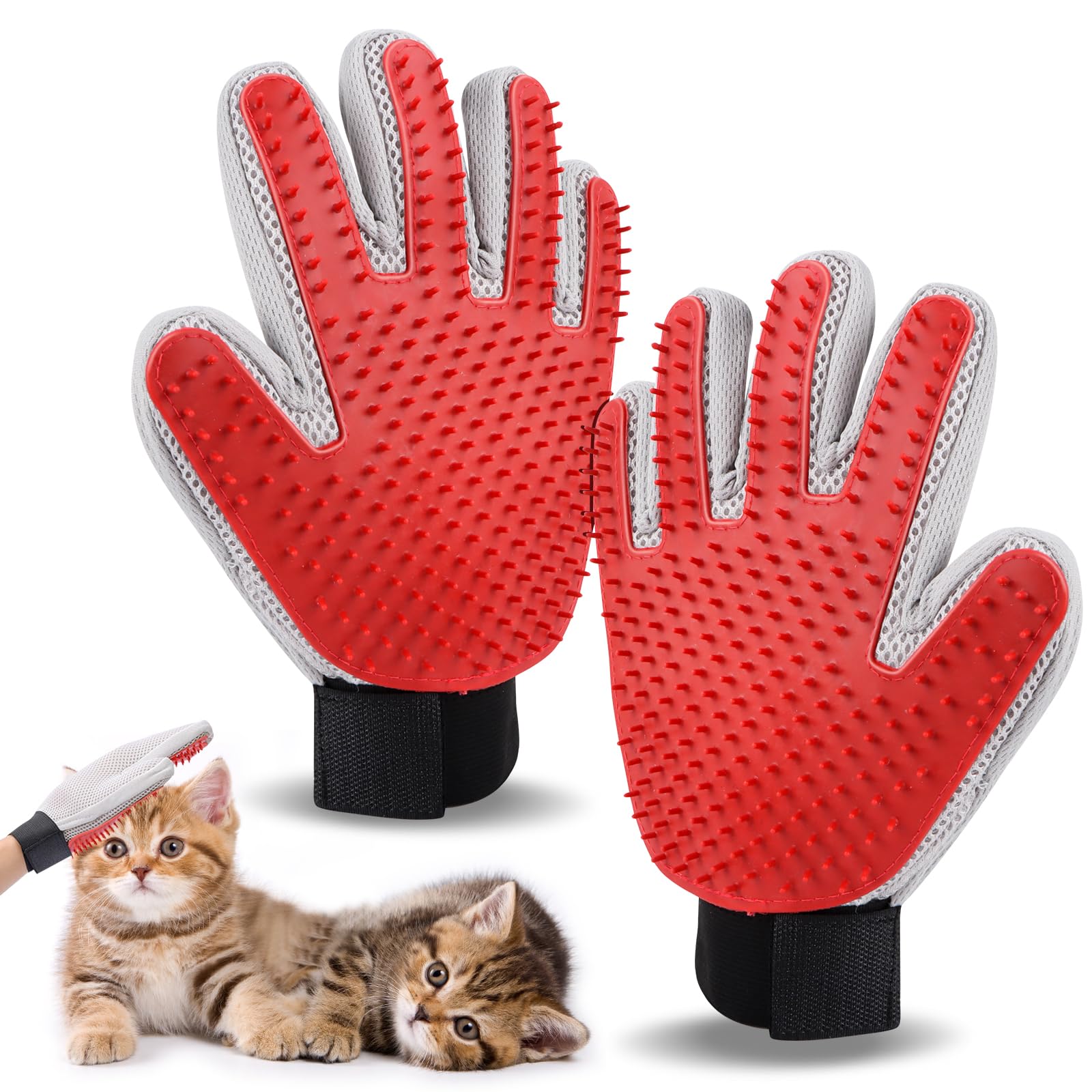 Tierhaarentferner Handschuh Mit Spray - Fellhandschuh Für Katzen & Hunde