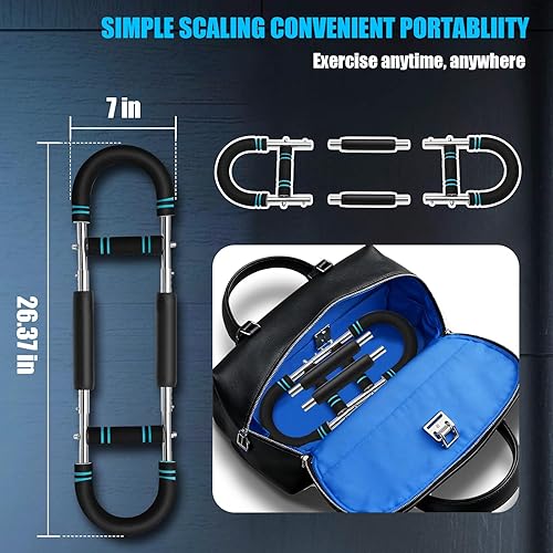 Miniatura 6 de Twister - Entrenador de brazo con 4 resortes, 20-120 libras, ajustable, 6 niveles de resistencia, ejercitador de pecho, brazo Twister, equipo de