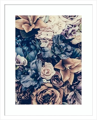 Miniatura 1 de Amanti Art Lienzo enmarcado para pared (17 x 21 pulgadas), racimo de flores de Incado, póster enmarcado para decoración de pared, sala de estar,