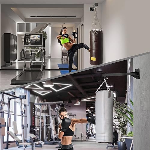 Miniatura 3 de Soporte de pared para bolsas pesadas, soporte para saco de boxeo resistente, soporte de pared ajustable para bolsa de boxeo resistente para el hogar