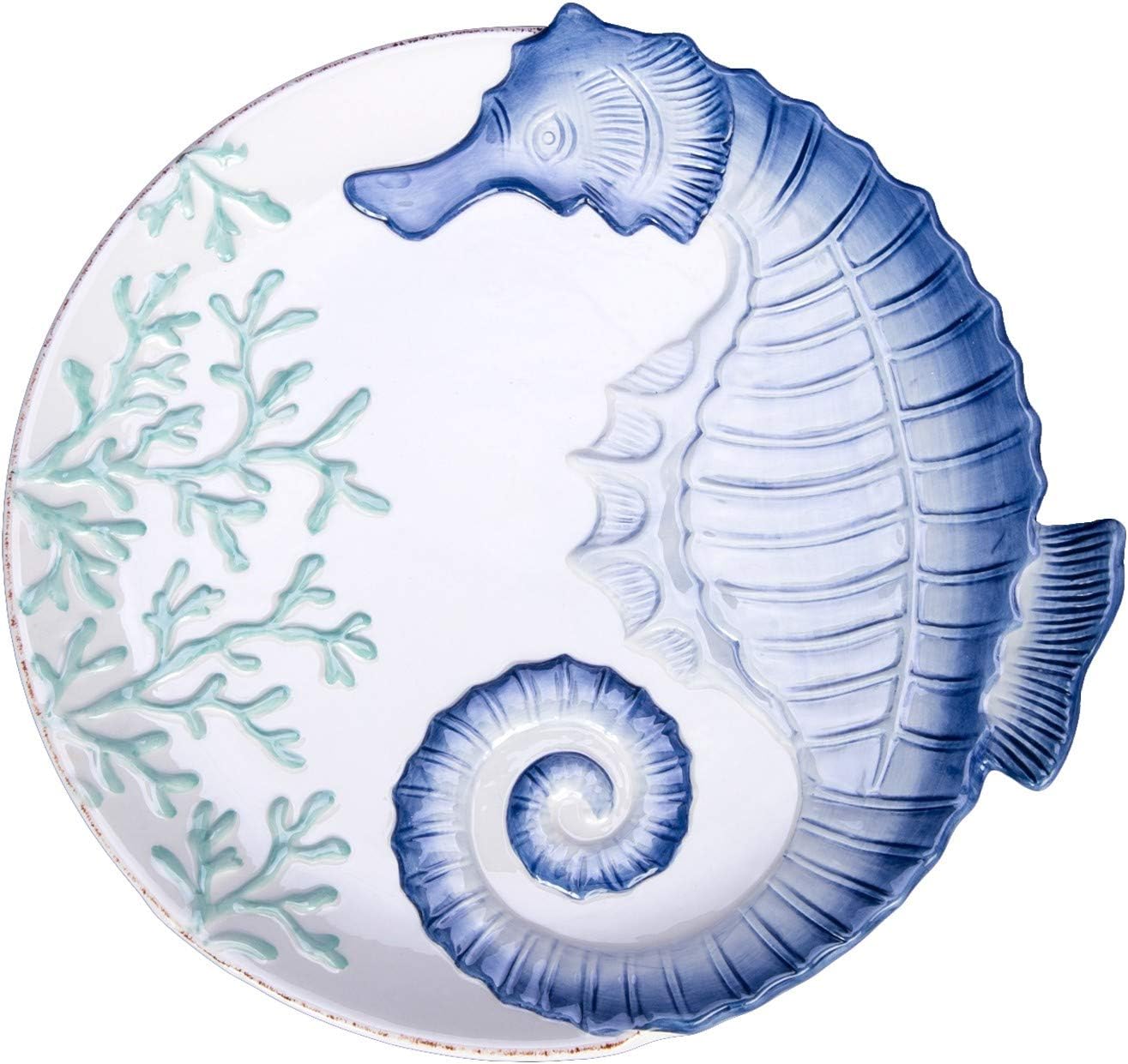 Beach Decor Seahorse Plate