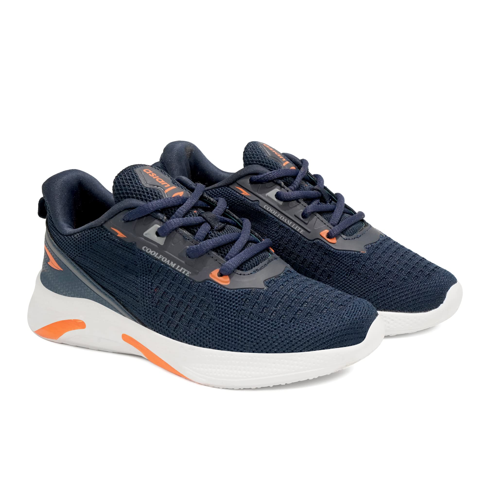 ASIAN Boys YODHA-04 Sports Running,Walking Shoes with Lightweight EVA Sole with Memory Form Casual Sneaker Shoes for Boys Navy Orange (B0BSF97NZY) Amazon Price History, Amazon Price Tracker
