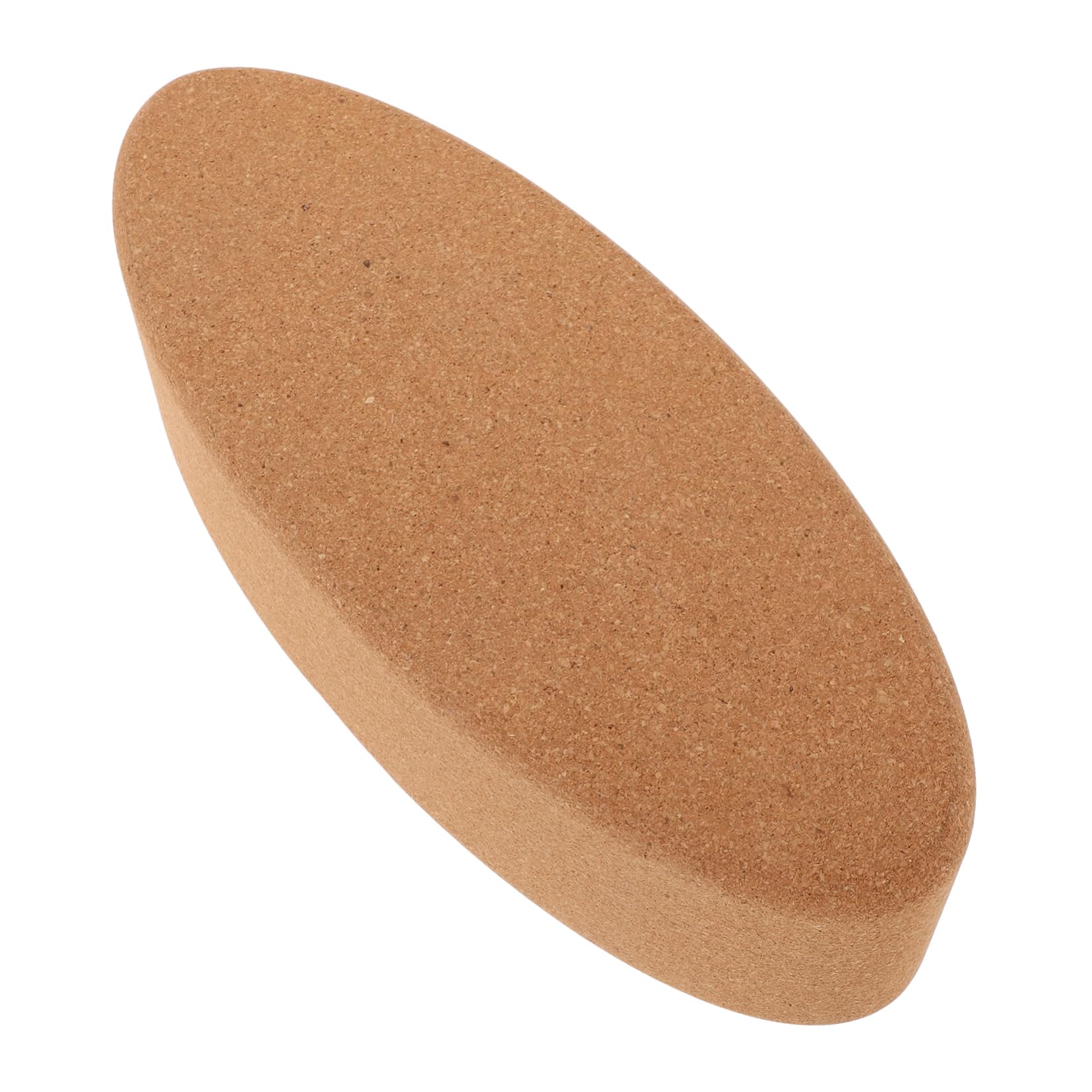 Generic Cork Yoga Blocks Soft Oval Shape for Women for Dance Stretching Flexibility Balance Essential Yoga Accessories for Fitness