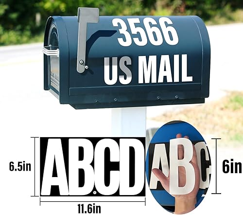 Vista 308 de Calcomanías de letras, 300 piezas, 30 hojas, vinilo autoadhesivo, impermeable, números de buzón, alfabeto para buzón, ventana, puerta, letrero, Negro