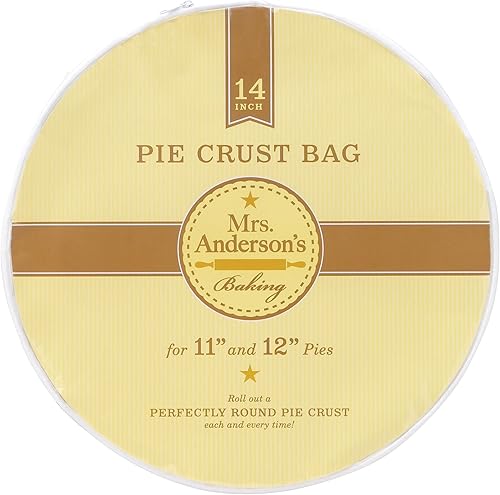 Mrs Andersons Baking 7407 Andersons Easy No-Mess Pie Crust Maker Bag - Bolsa para hacer cortezas de tartas 14 pulgadas transparente