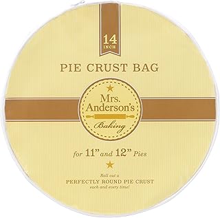 Mrs. Anderson's Baking Easy No-Mess Pie Crust Maker Bag, Rolls 14-Inch Crust For 11 to 12-Inch Pies