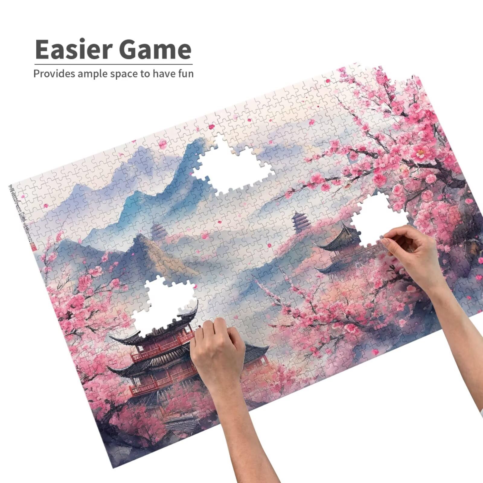 Puzzle Japonia, 3000 elementów, krajobraz, puzzle dla dorosłych, z pudełkiem na prezent, duże drewniane puzzle dla dorosłych, gra zręcznościowa dla całej rodziny, prezenty dla kobiet, 81 x 122 cm