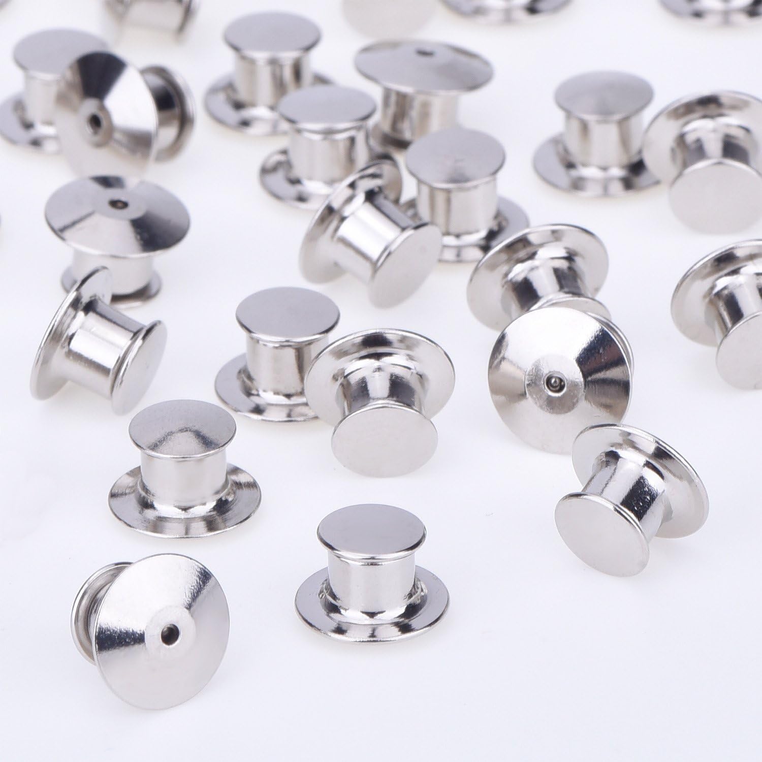 eBoot 50 Pieces Pins Keepers Backs Locks Pin Backs Locking Clasp Replacement, No Tool Required