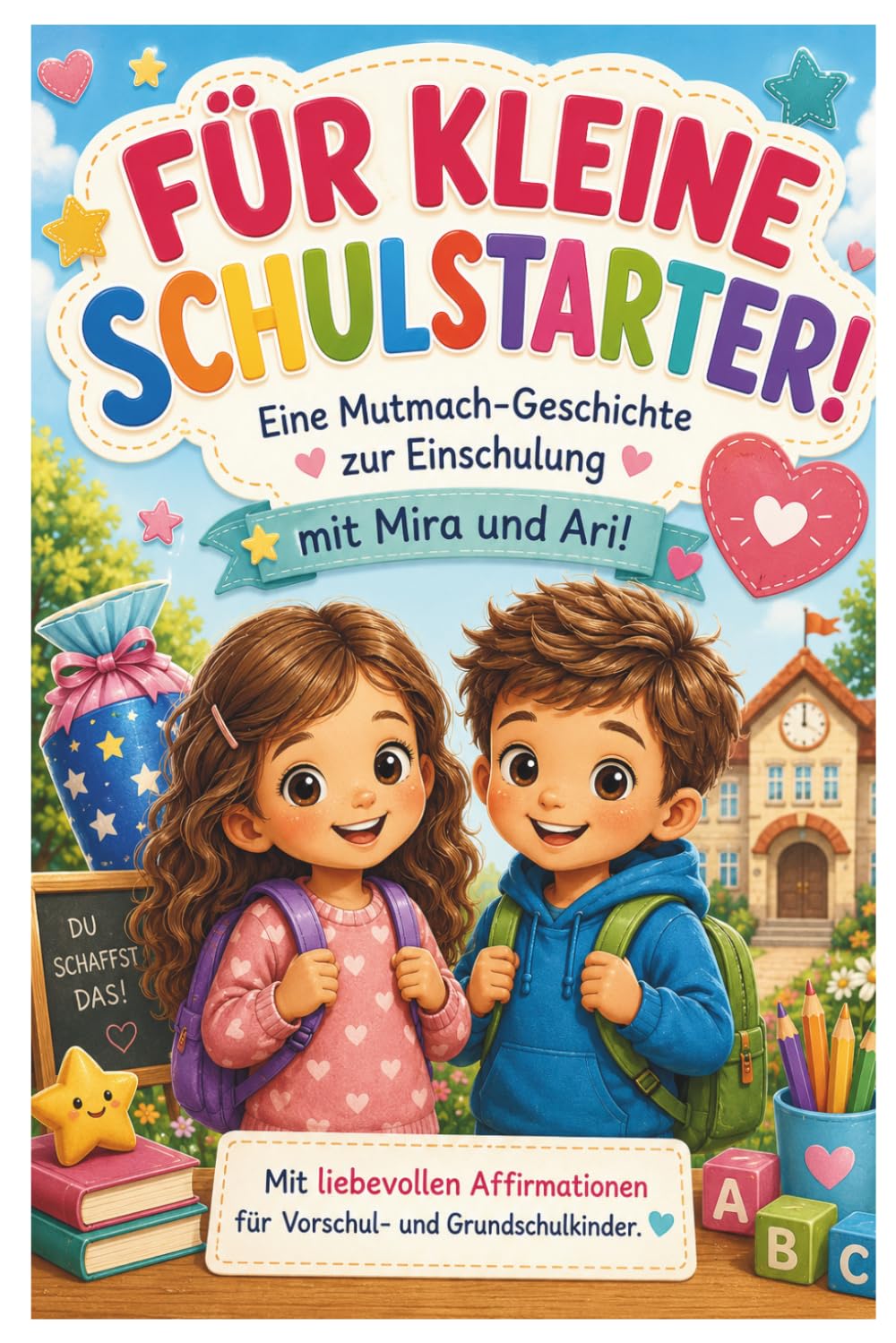 Für kleine Schulstarter: Einschulungsbuch für Mädchen und Jungen ab 4 Jahren | Mutmach-Geschichte mit Affirmationen für Vorschulkinder und Grundschüler | Geschenk zur Einschulung