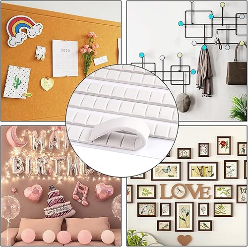 Miniatura 3 de 192 piezas de masilla adhesiva para póster, masilla de pasta de uñas, masilla extraíble para póster, adhesivo reutilizable para colgar en la pared,