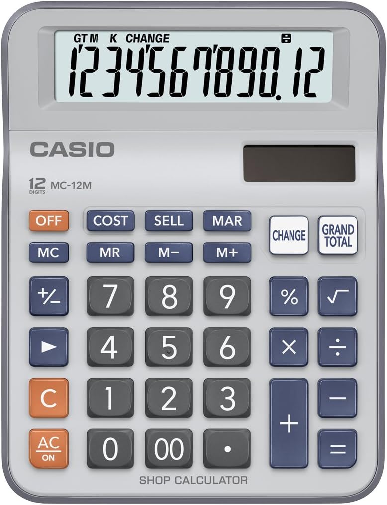 Casio Mc 12M 12 Digit Desktop Calculator