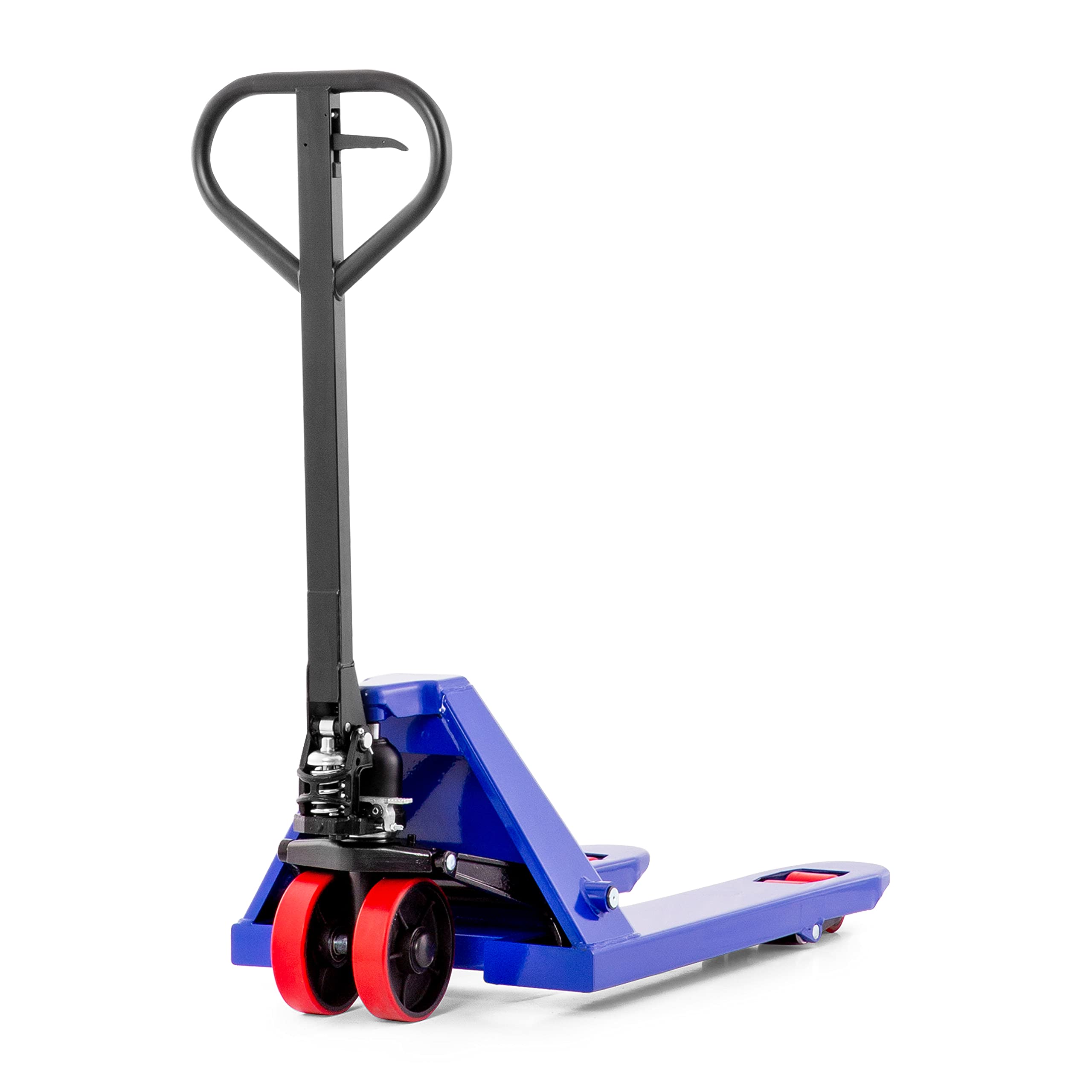 Pallit Transpalette SHORT-P | Capacité de charge 2500 kg | longueur de fourche 800 mm | roues PU | transpalette court