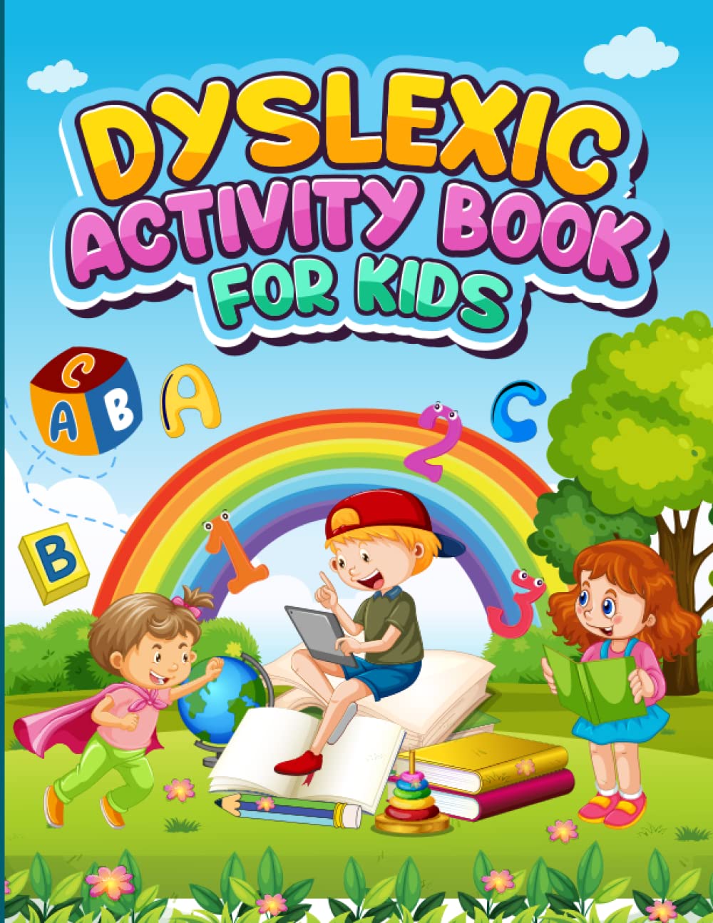 Dyslexic Activity Book for Kids: Dyslexia Spelling & Math worksheets