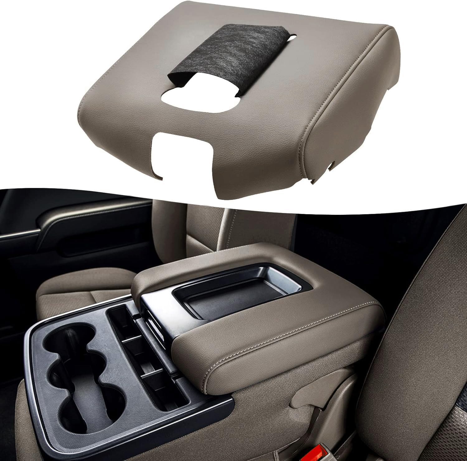 Se Adapta A Chevy Silverado 2014-2018 Cubierta De Consola