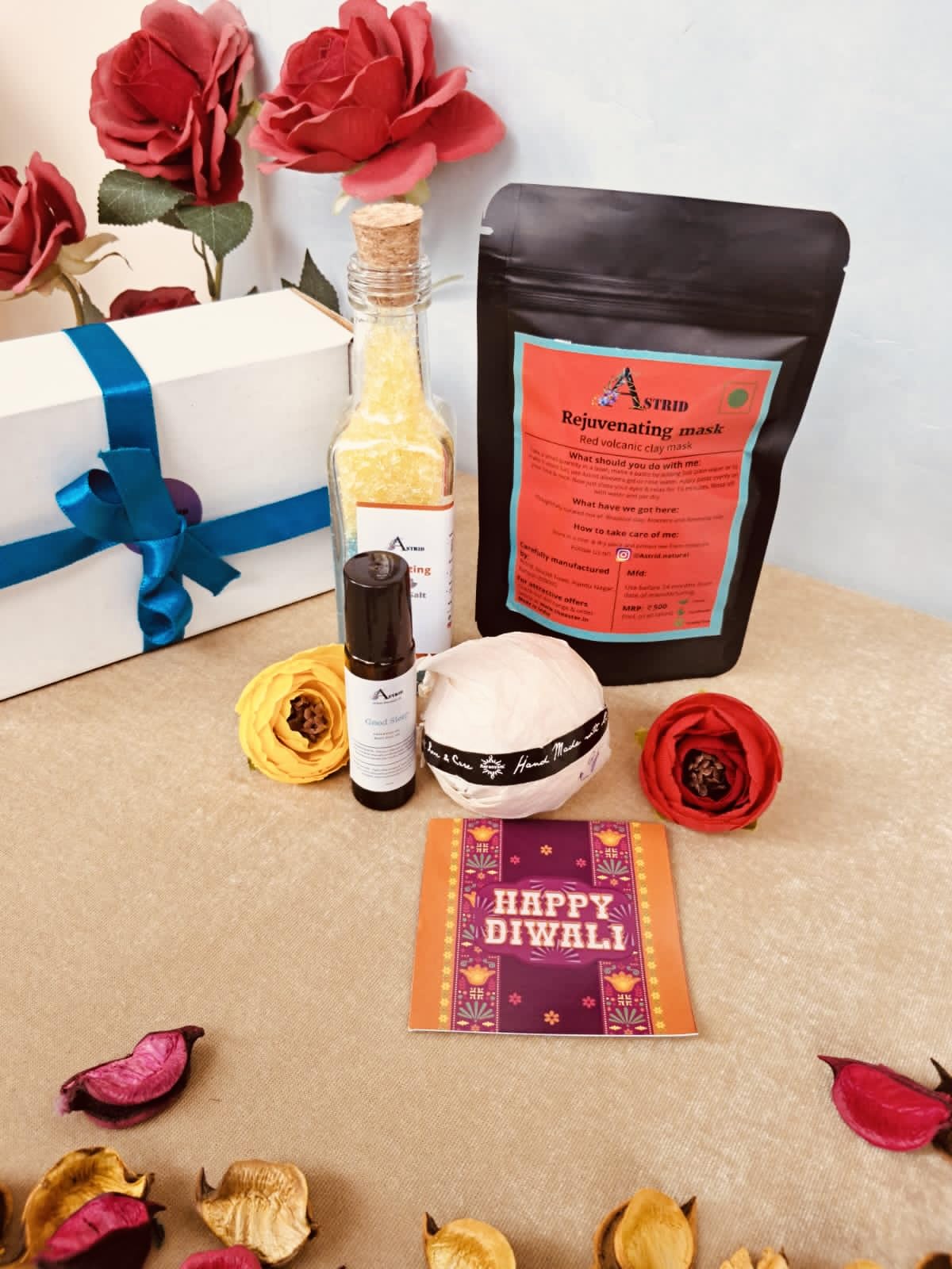 Relaxation hamper by Astrid, 4 in one gift set, Face and Body Care Box, Bath and Body Care, Wellness Spa hamper, Gift for him and her, Festival gifting, Diwali Hamper-image-38