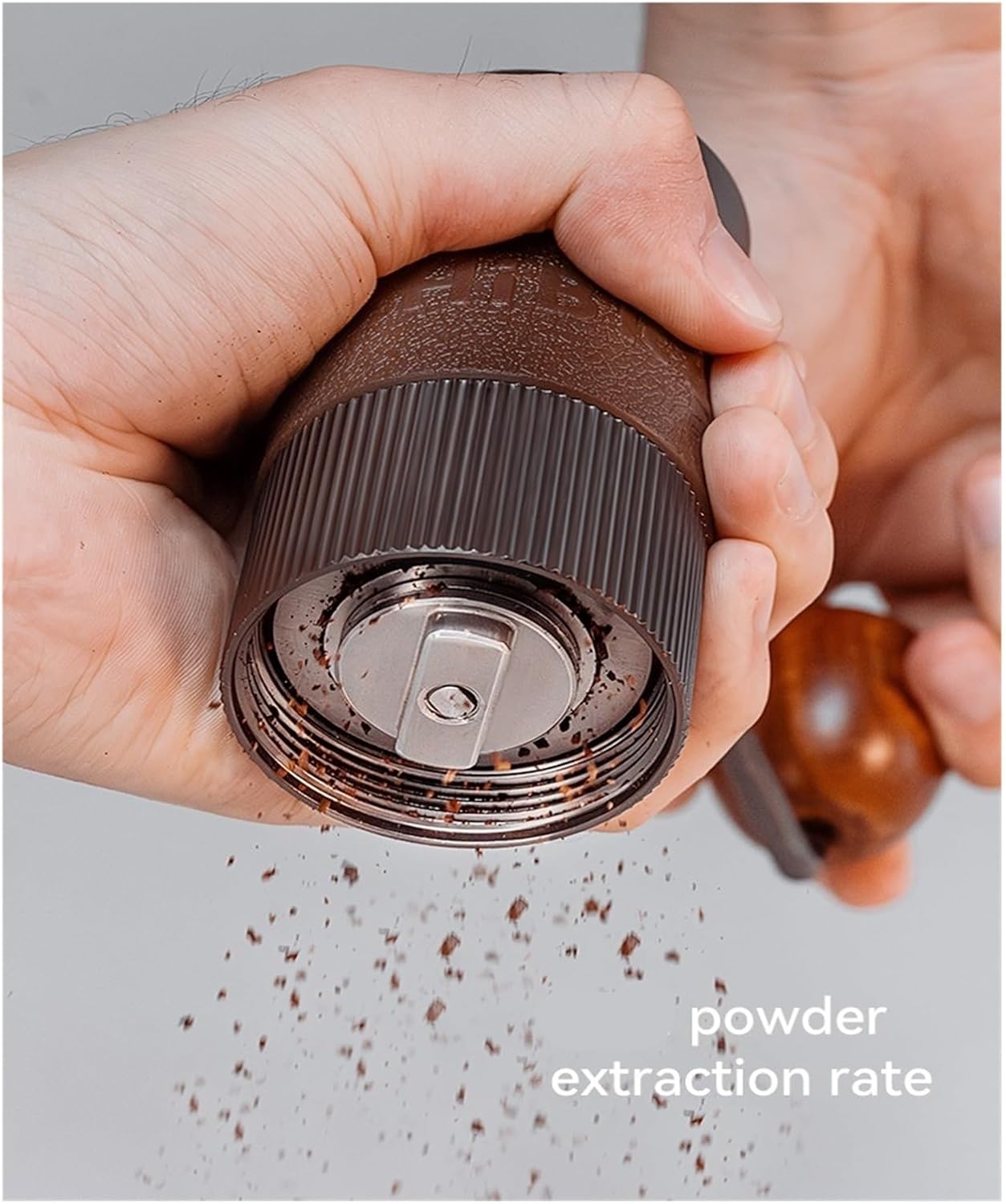 Compatible For Manual Coffee Grinder Aluminum Conical Burr Capacity 22g Hand With 11 Levels Adjustable Pour Over