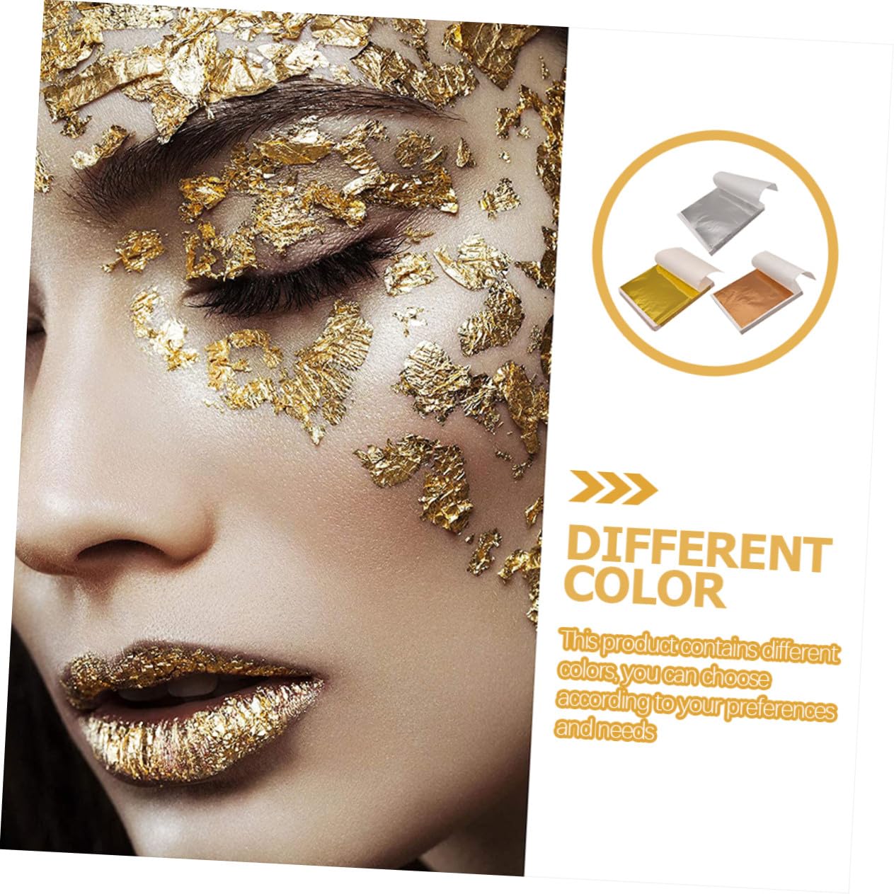 Angoily 900 Blatt Teiliges Imitations Blattgold in Gold Roségold und Silber Vielseitige Bastelfolie für DIY Kunst Nagel und Möbeldekoration Langlebige Glänzende Goldfolie für Handwerk und