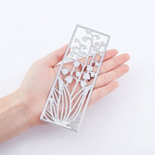 Miniatura 5 de ORIGACH 4 troqueles de corte de marco de flores de metal para hacer tarjetas, plantillas en relieve para álbumes de recortes, decoración de tarjetas