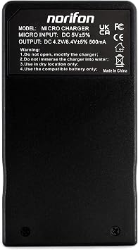 DMW-BCF10 USB Charger for Panasonic Lumix DMC-FH20, DMC-FH22, DMC-FH24, DMC-FH25, DMC-FH3, DMC-FH5, DMC-FS15, DMC-FS6, DMC-FS7, DMC-FT1, DMC-FT4, DMC-FX70, DMC-FX78, DMC-SZ1 Camera and More
