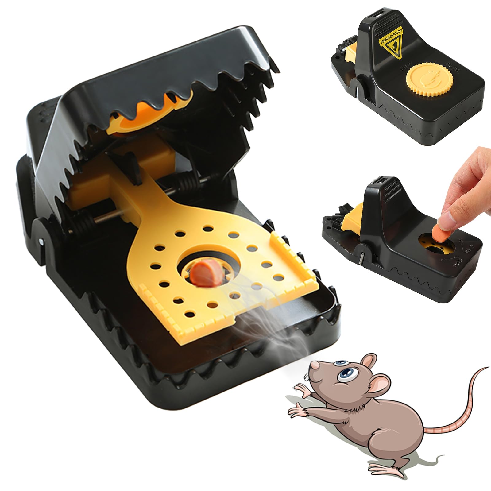 Amazon.com : Mouse Traps indoor for home - Rat Trap Quick Effectively ...