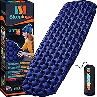 SLEEPINGO Ultralight Inflatable Sleeping Mat - Compact Camping Air Pad for Backpacking, Hiking, 73.5x21.5"